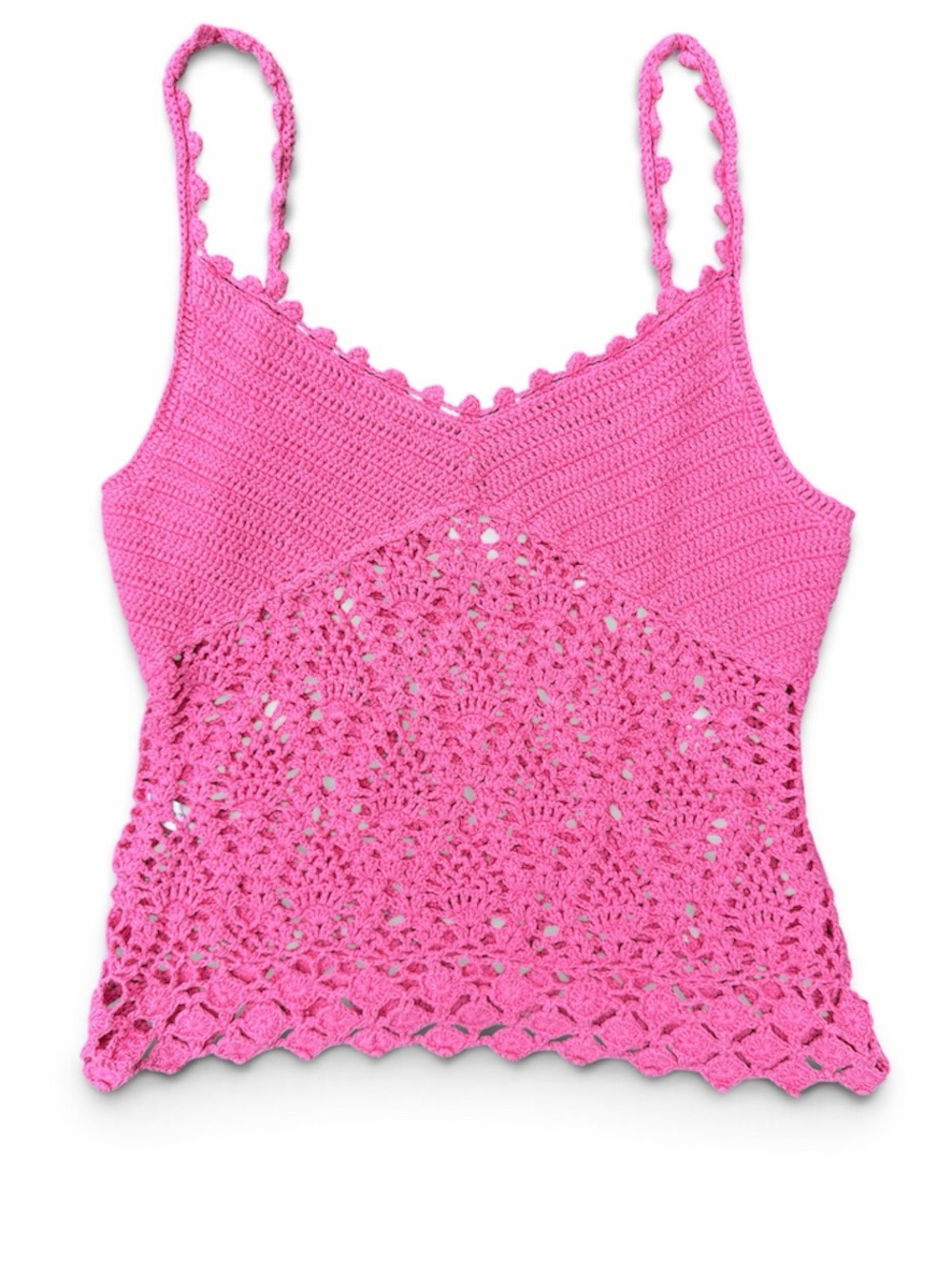 Express Pink Crochet Camisole Tank